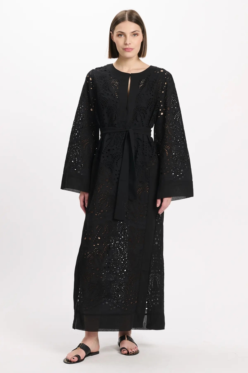 Miss June Paris — Vestido Largo Penny Negro