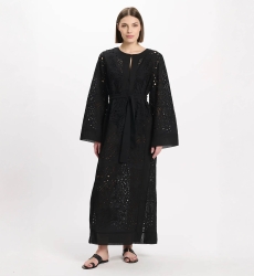 Miss June Paris — Vestido Largo Penny Negro