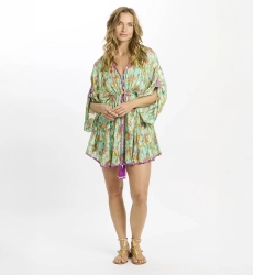 Vestido Taylor – Vestido corto con mangas ajustables, de rayón con lúrex y forro a juego, 100 % rayón – Miss June Paris