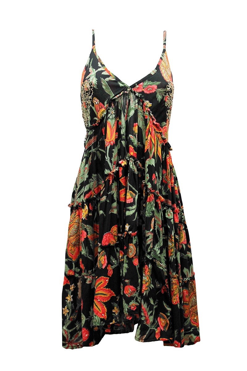 Robe Courte Duo - fleurie - coton - Miss June Paris - 4