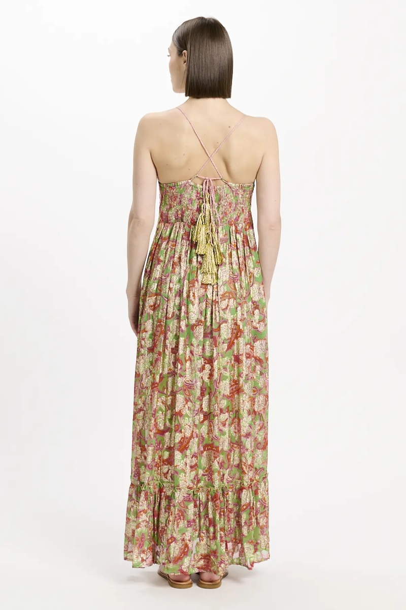 Dress Bari Long Dress+thin Straps+lining - Miss June Paris - 4