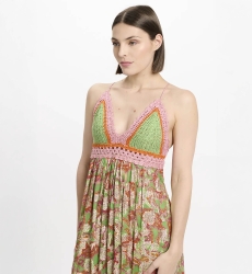 Dress Bari Long Dress+thin Straps+lining - Miss June Paris - 3