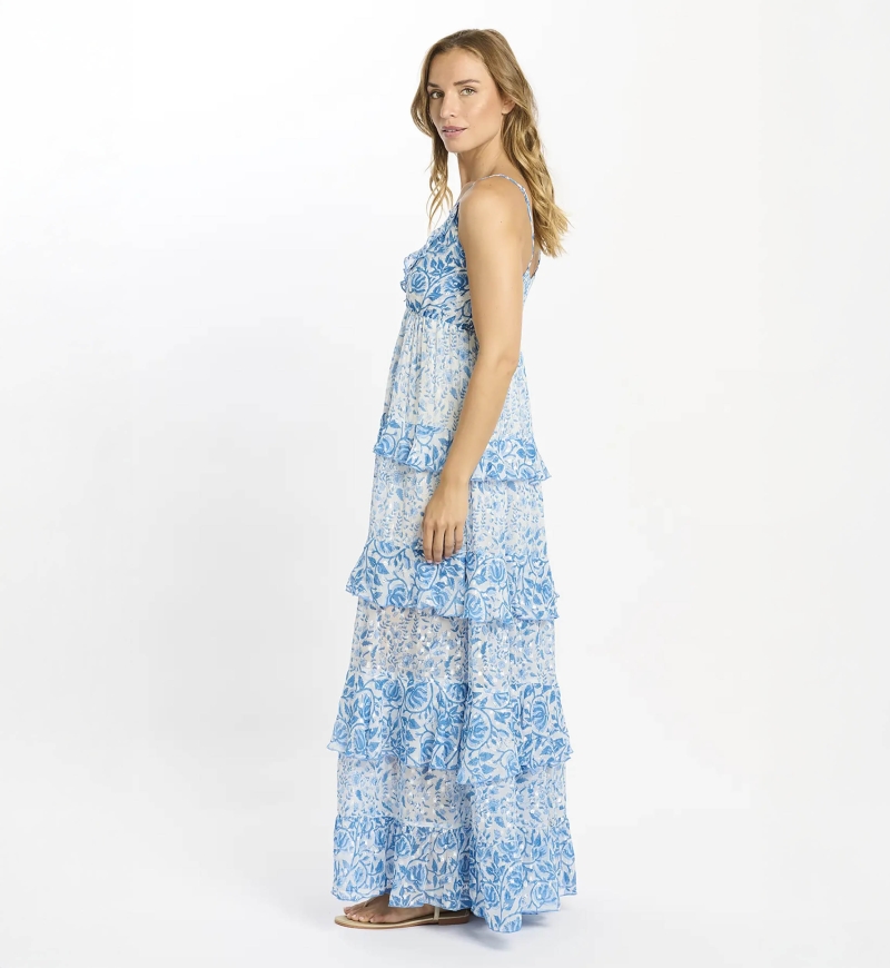 Dress Bertille Thin Straps Long Dress+lining - Miss june Paris - 6