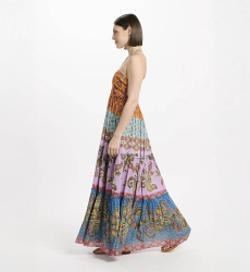 Dress Bahya Thin Straps Long Dress, 100% printed modal – Miss June Paris - 3