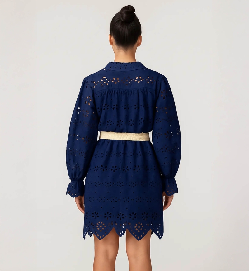 Miss June Paris — Robe Courte Nao Marine