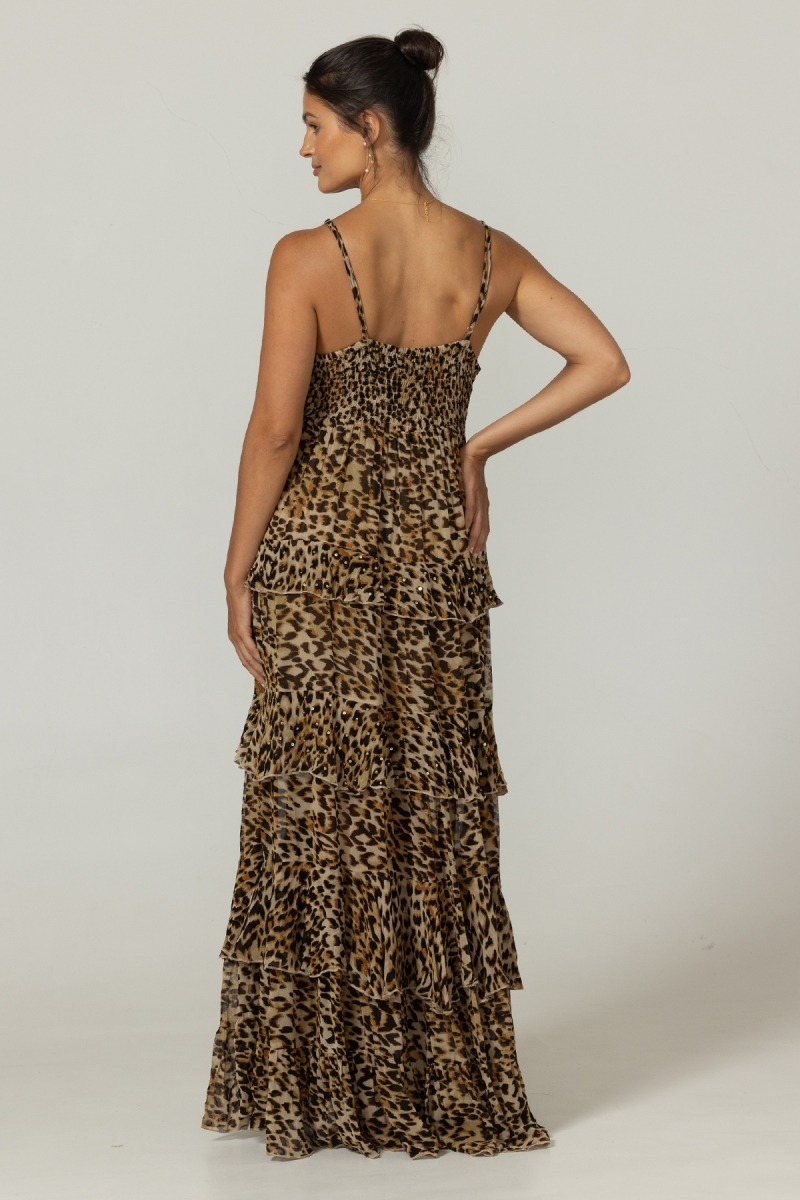 Robe Longue Kasia -  100% Georgette Rayon - Miss June Paris - 4