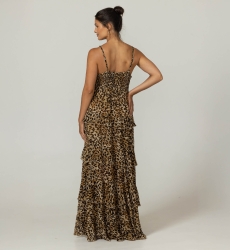 Robe Longue Kasia -  100% Georgette Rayon - Miss June Paris - 4