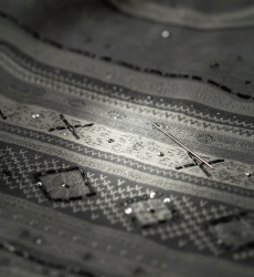 Pañuelo Kendra - lana gris - 3