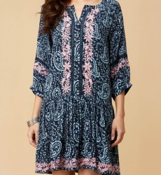 robe courte manche longue boheme DARLING - Miss June