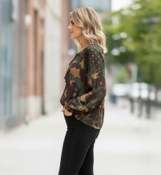 Miss June Paris — Blouse Army