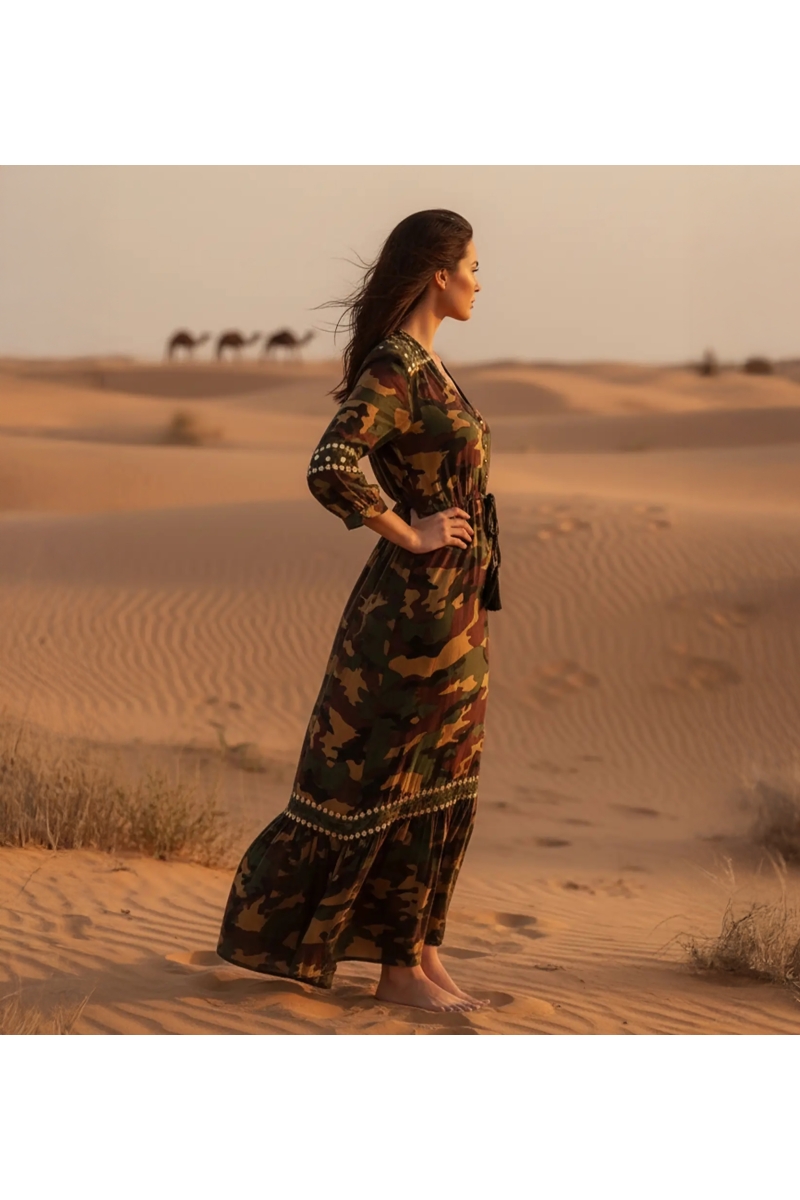 Miss June Paris, Vestido Largo Sahara