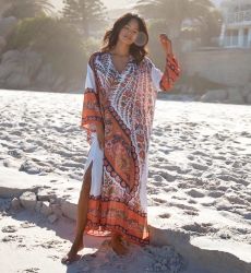 Miss June Paris — Vestido Largo Lior Viscosa Estampado Floral