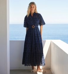 Miss June Paris — Vestido Largo Apoline Marino