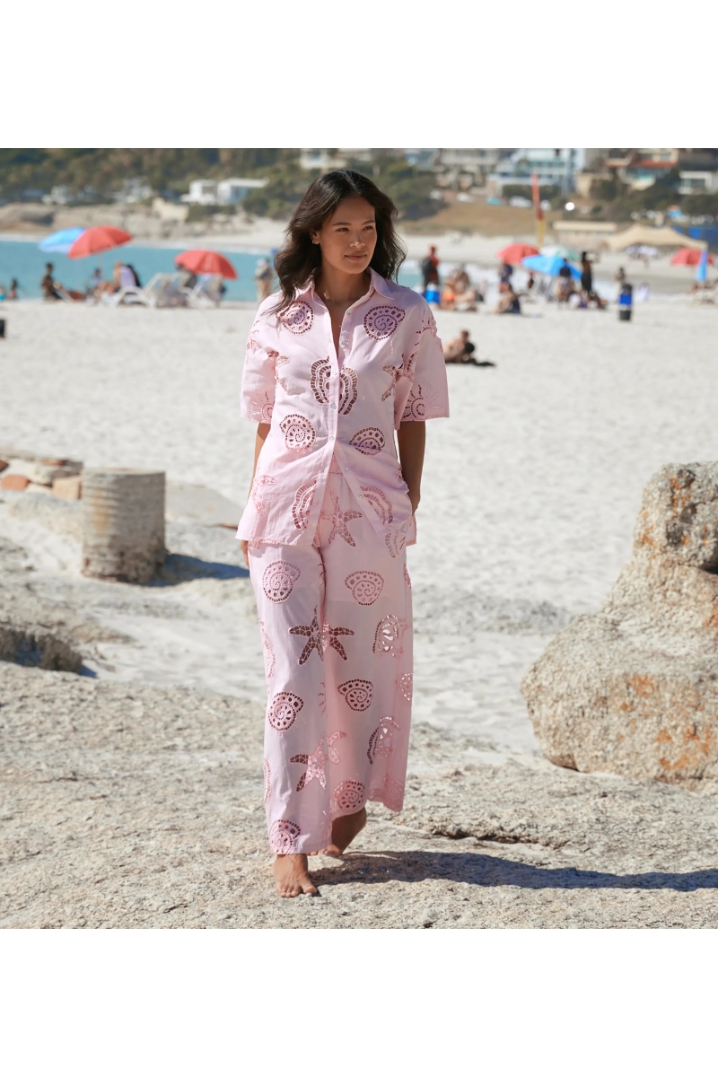 Miss June Paris — Kyle Shirt Cotton Openwork Embroidery