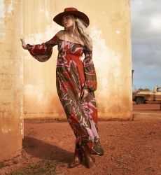 Miss June Paris — Robe Longue Olympe Rose