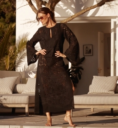 Miss June Paris — Penny Long Dress Black