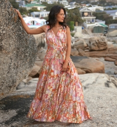 Miss June Paris — Brooke Maxi Dress Pink