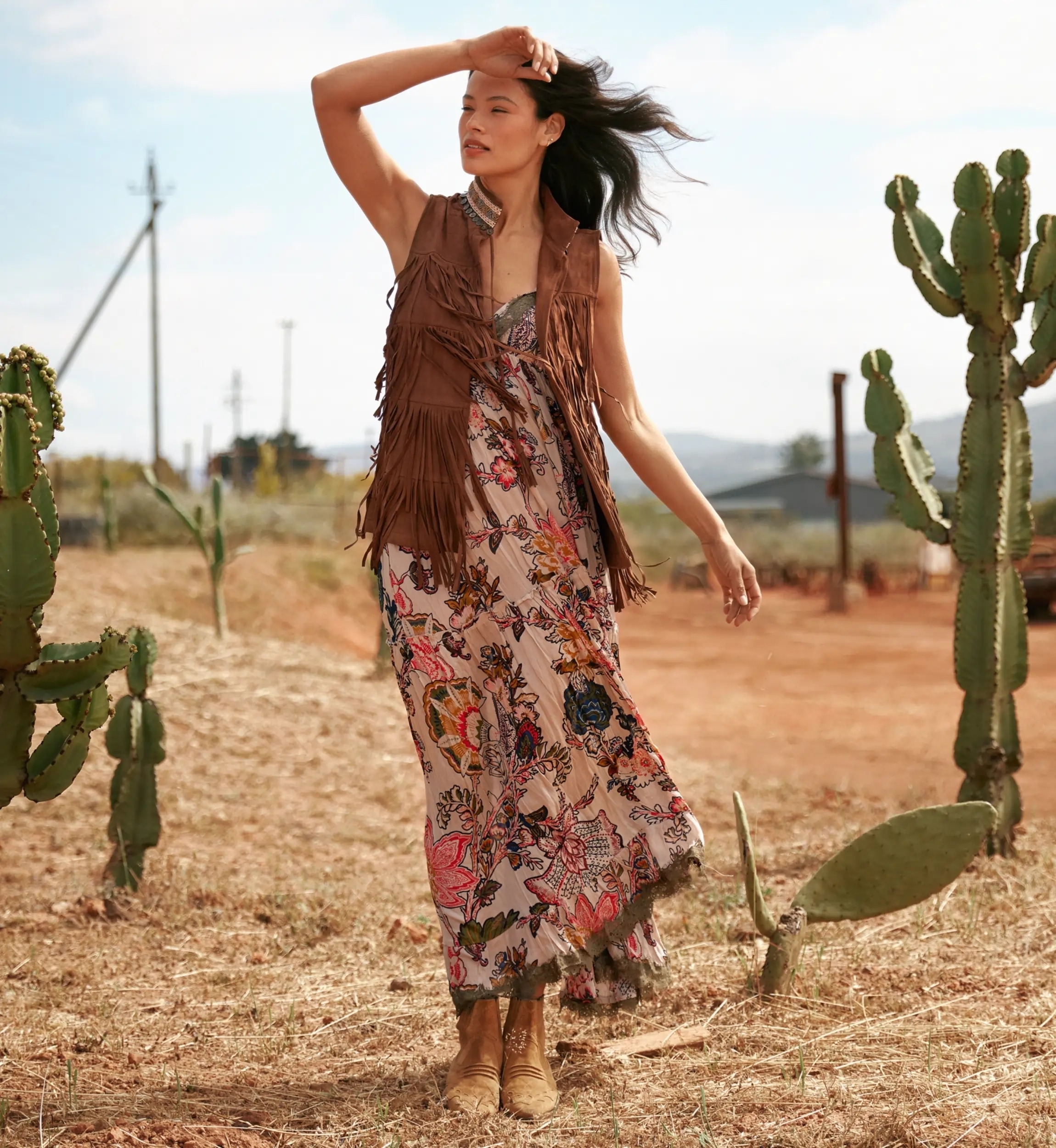 Miss June Paris — Gilet Sans Manches Western