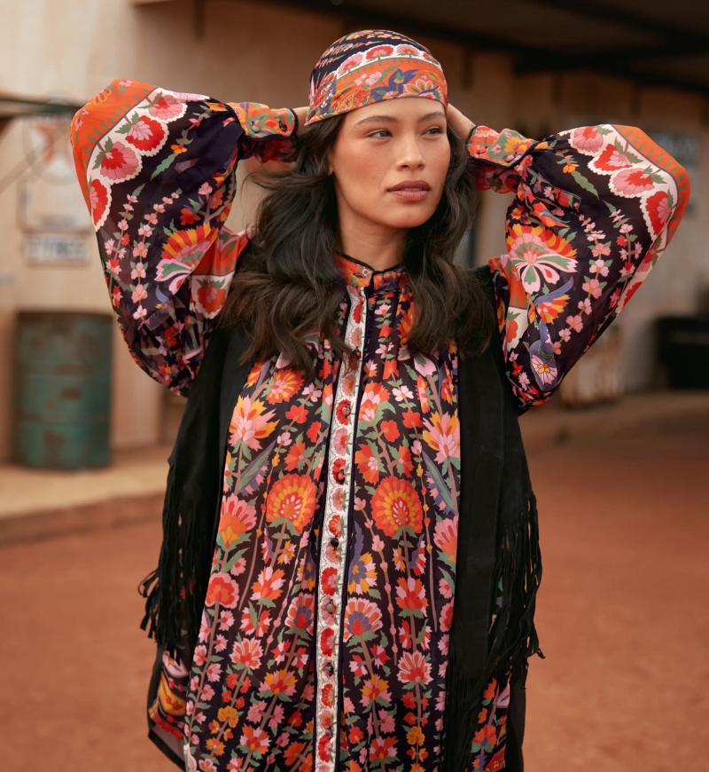 Miss June Paris — Gilet Rock 100% Leather Suede