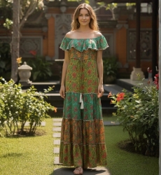 Miss June Paris — Robe Longue Gardennia