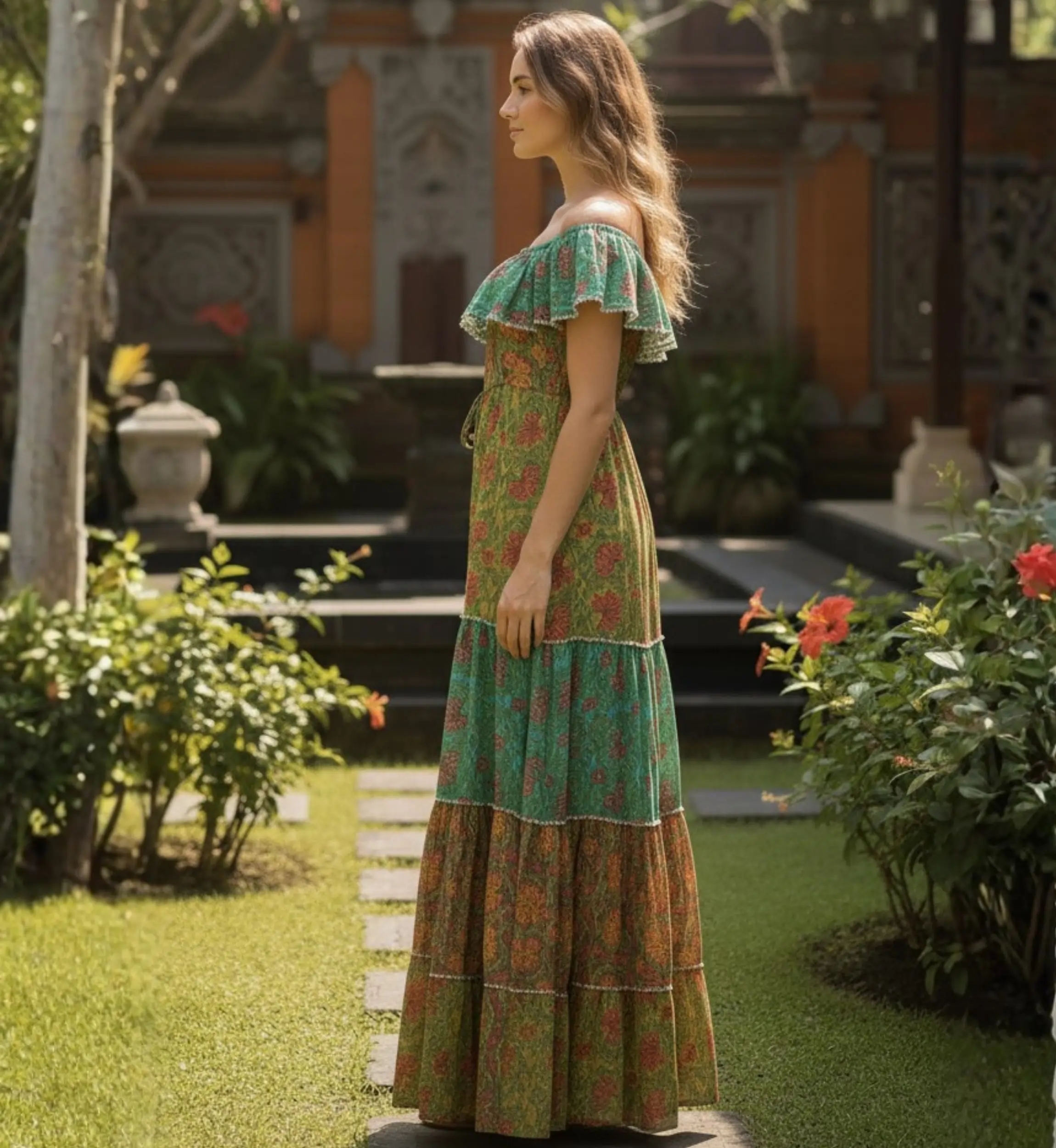 Miss June Paris — Long Dress Gardenia