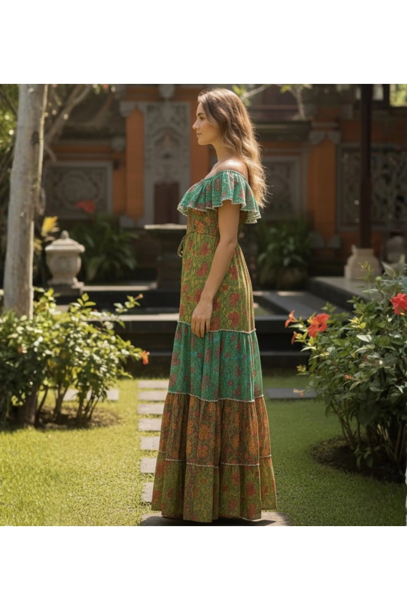 Miss June Paris — Long Dress Gardenia
