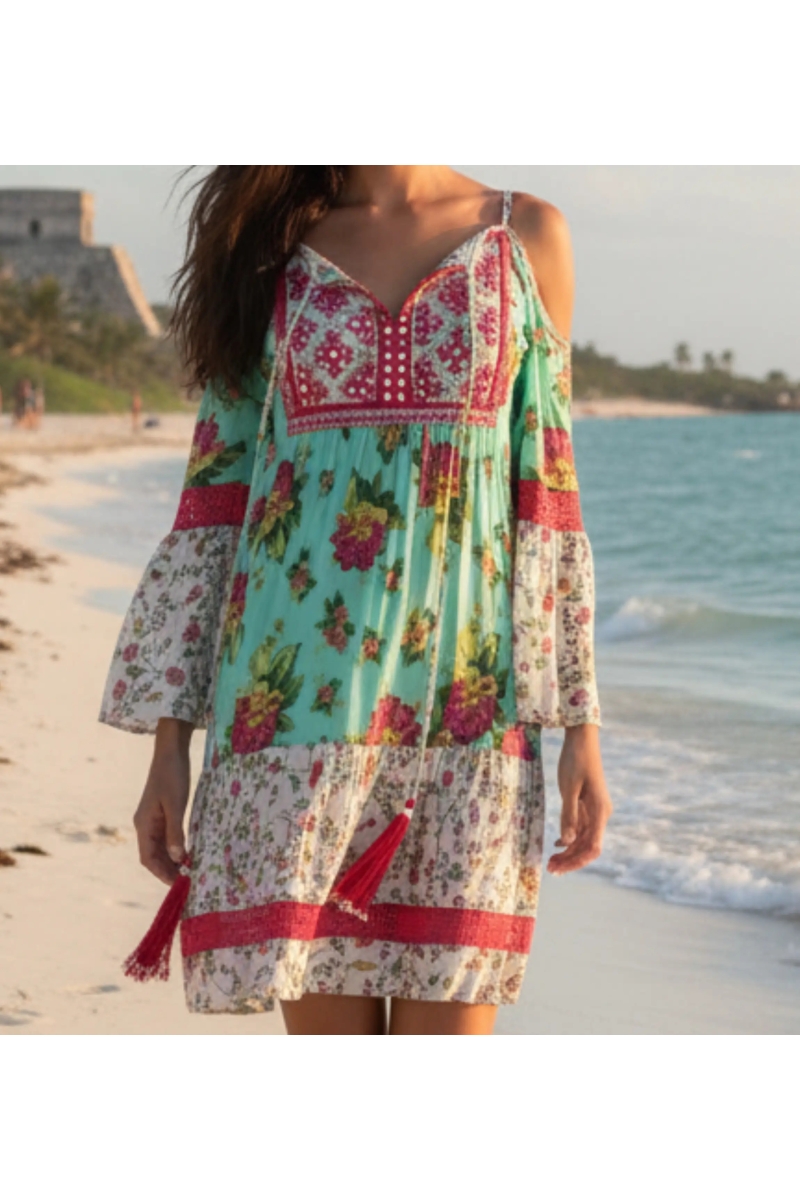 Miss June Paris — Robe Courte Tropical