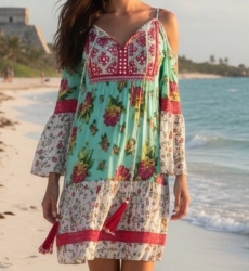 Miss June Paris — Robe Courte Tropical