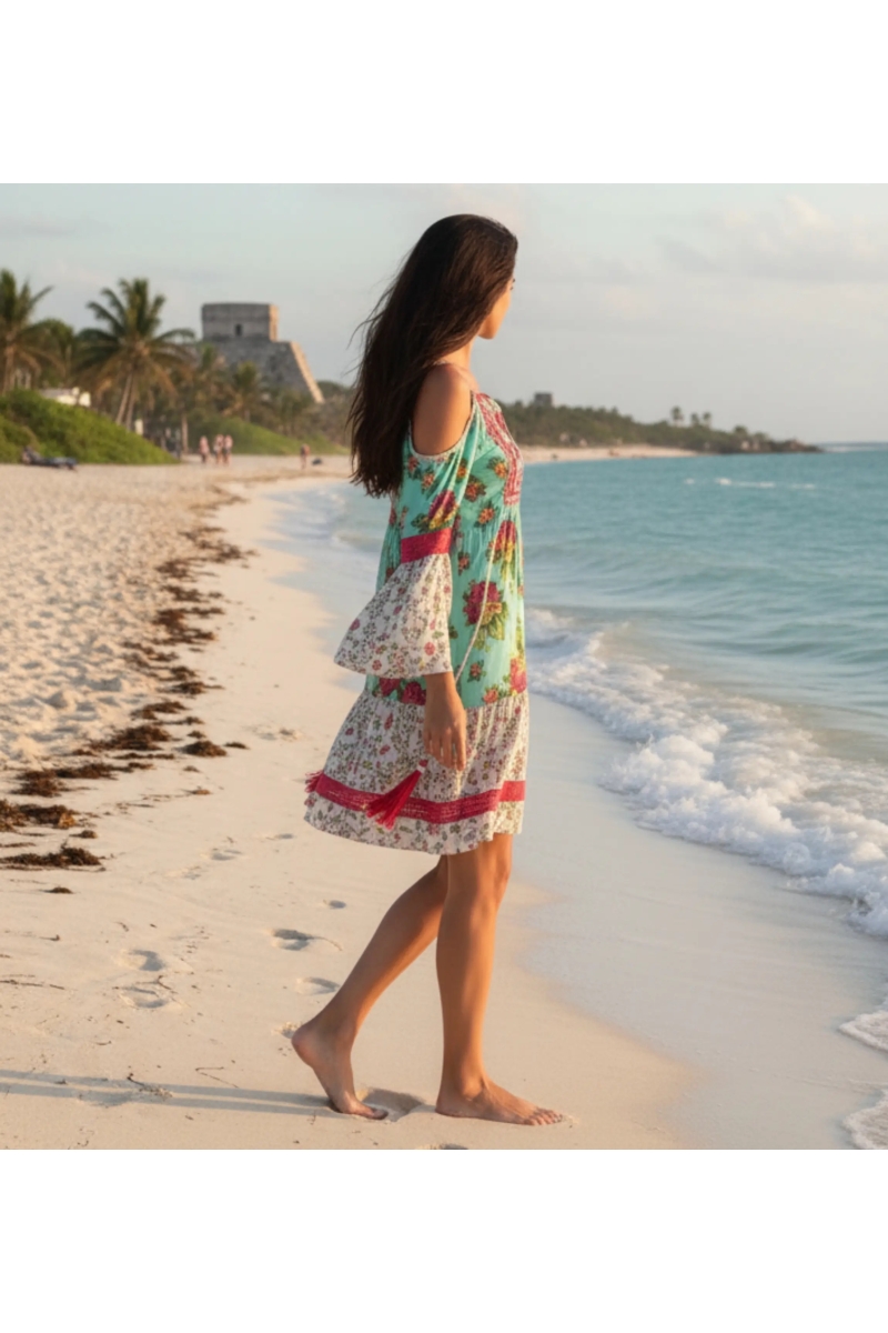 Miss June Paris — Robe Courte Tropical