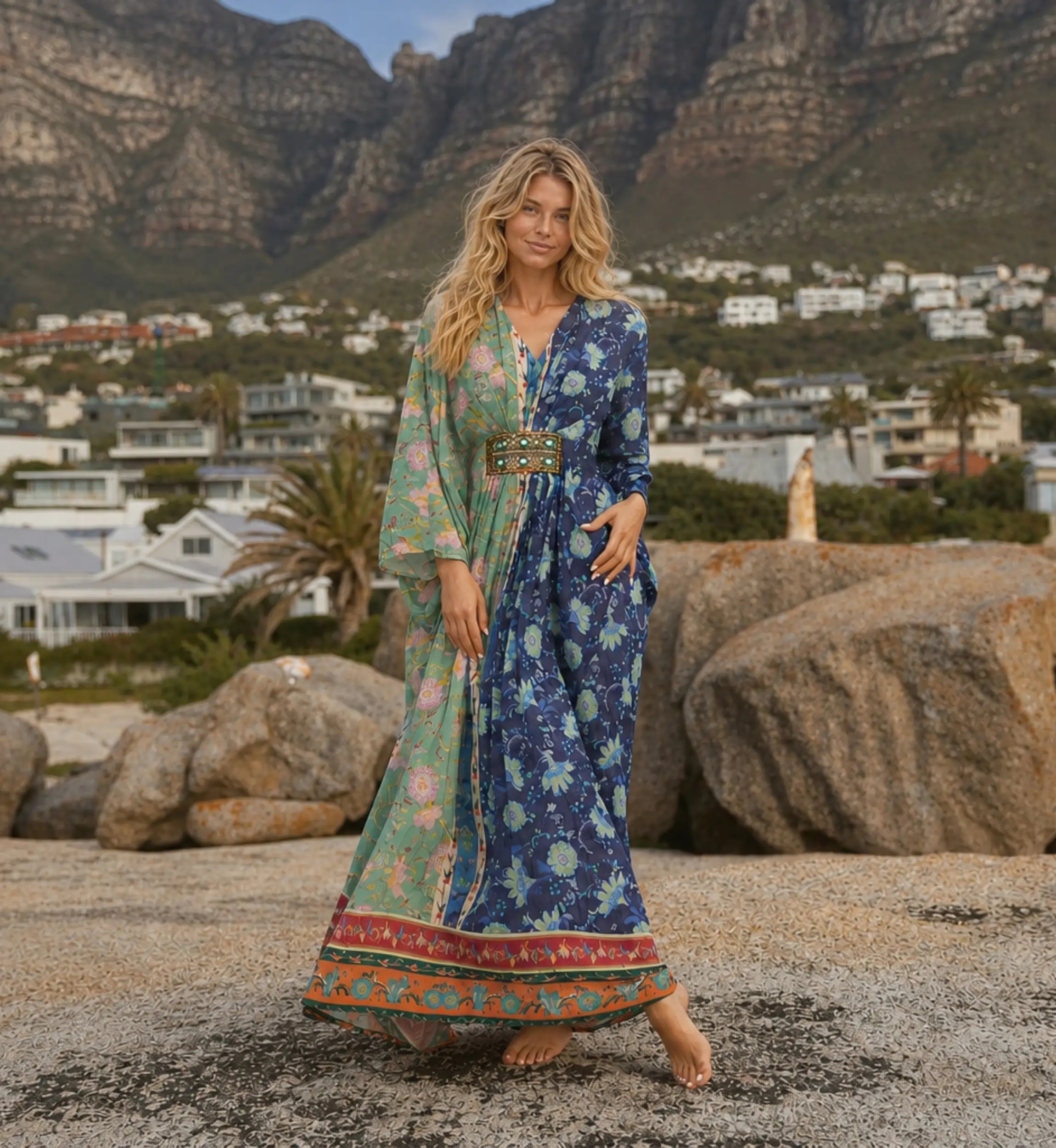 Lyzzie Long Caftan | Kaftan Long — Miss June Paris