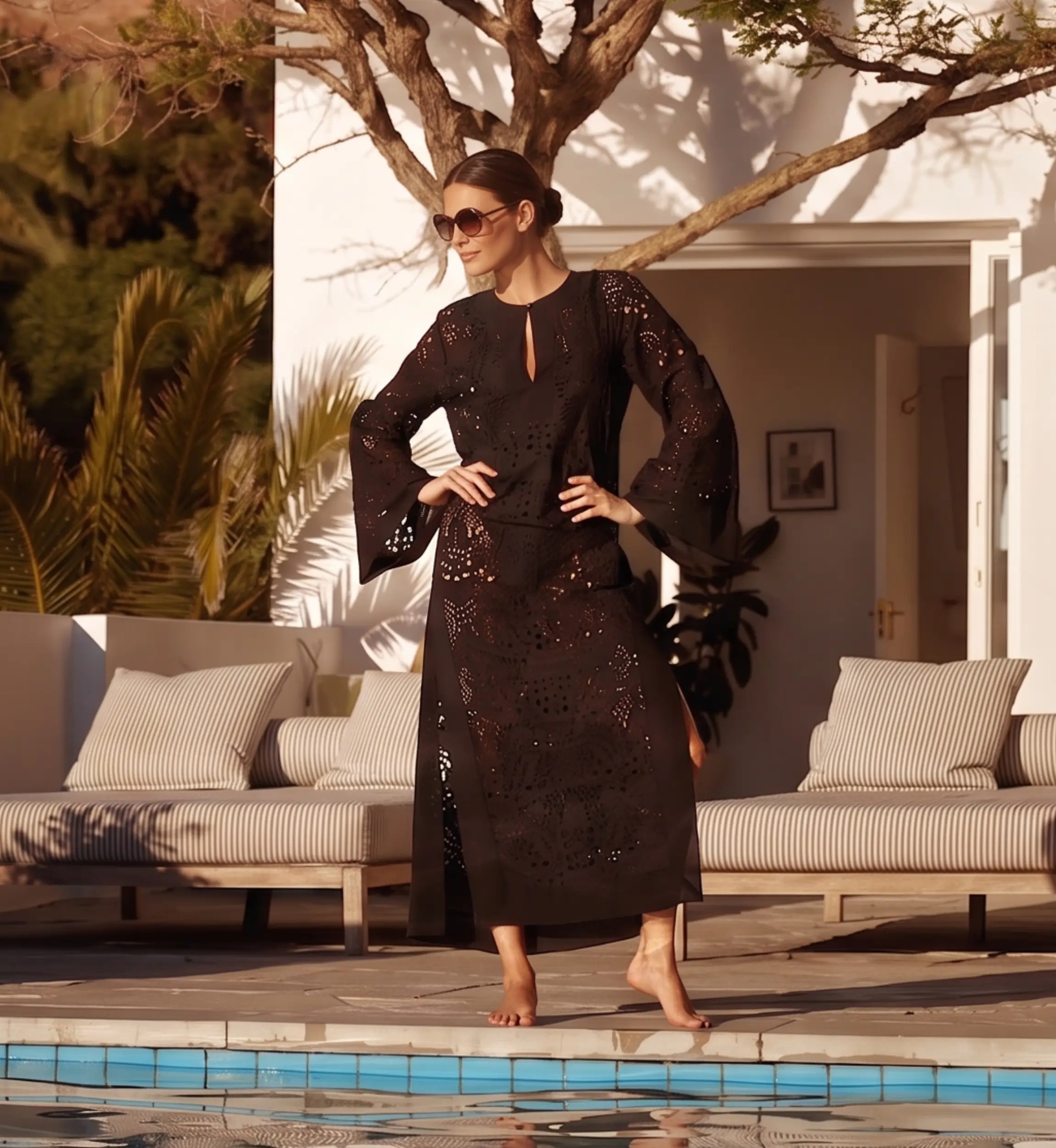 Robe Longue Penny Noire | Robes longues — Miss June Paris