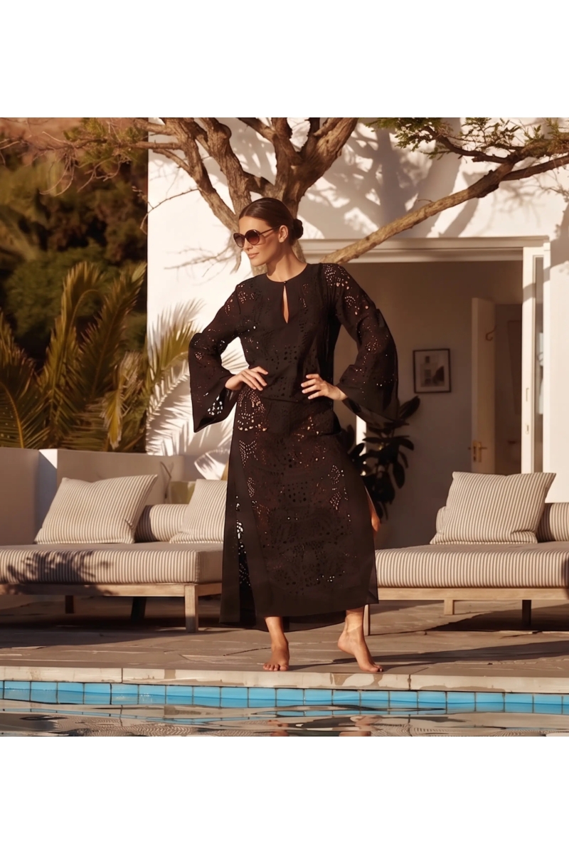 Robe Longue Penny Noire | Robes longues — Miss June Paris