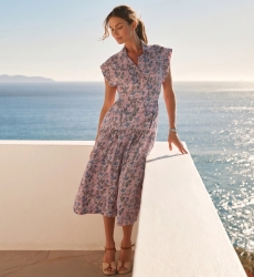 Bruna Pink Midi Dress | Long Dresses — Miss June Paris