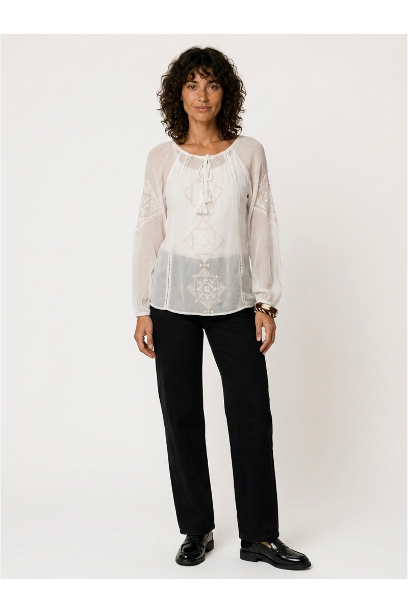 Blusa Lindsay | Blusa Bohemia Bordada | Miss June Paris