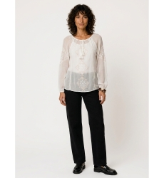 Lindsay Blouse | Embroidered Boho Blouse | Miss June