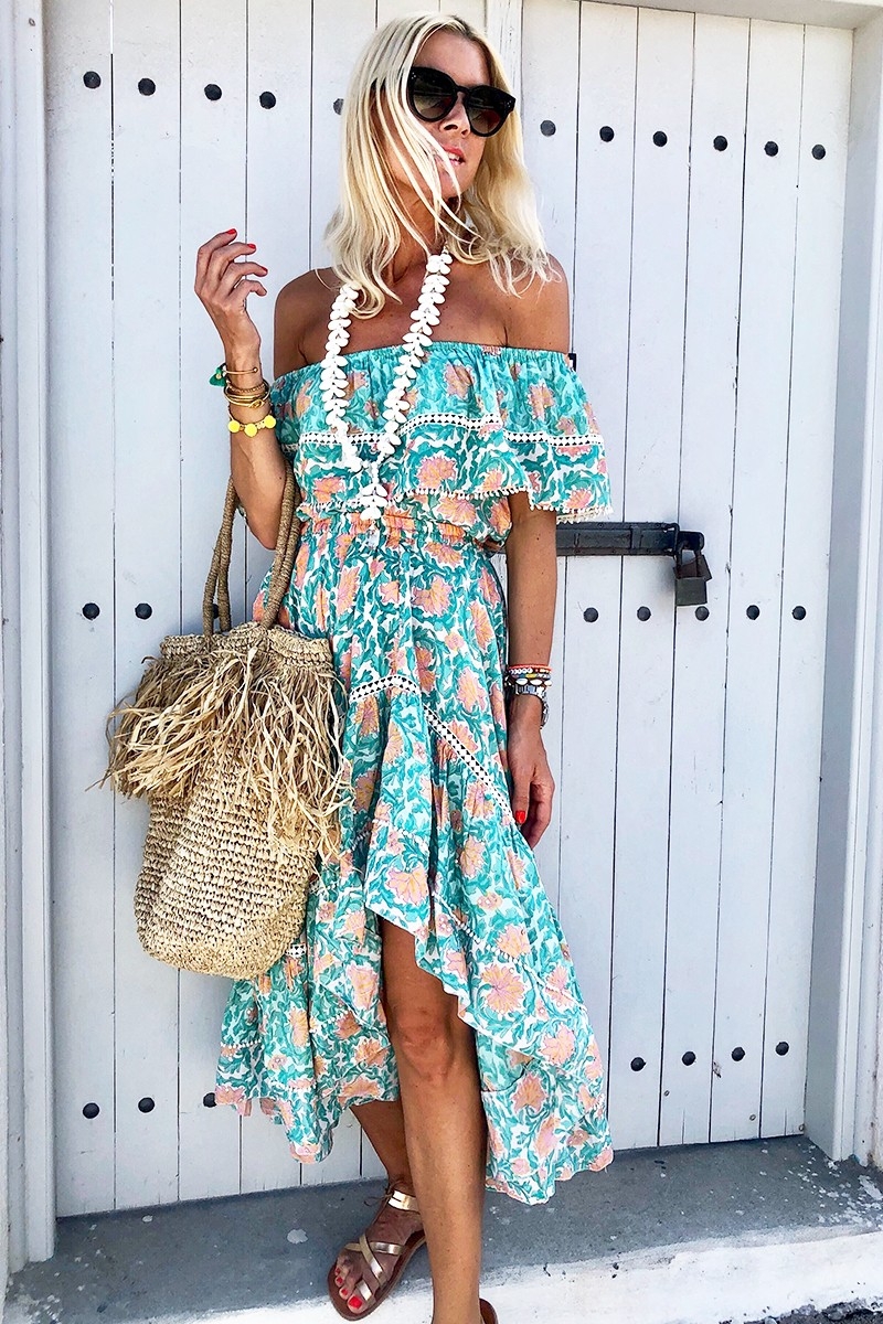 Top HOLLA – Estampado floral – Manga corta – Bohemio – Miss June Paris – 5