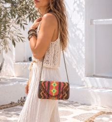 Cartera de cuentas Perle con asa de cadena | Miss June Paris