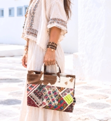Patchwork Leather Bag | Boho Bag | Miss June Paris