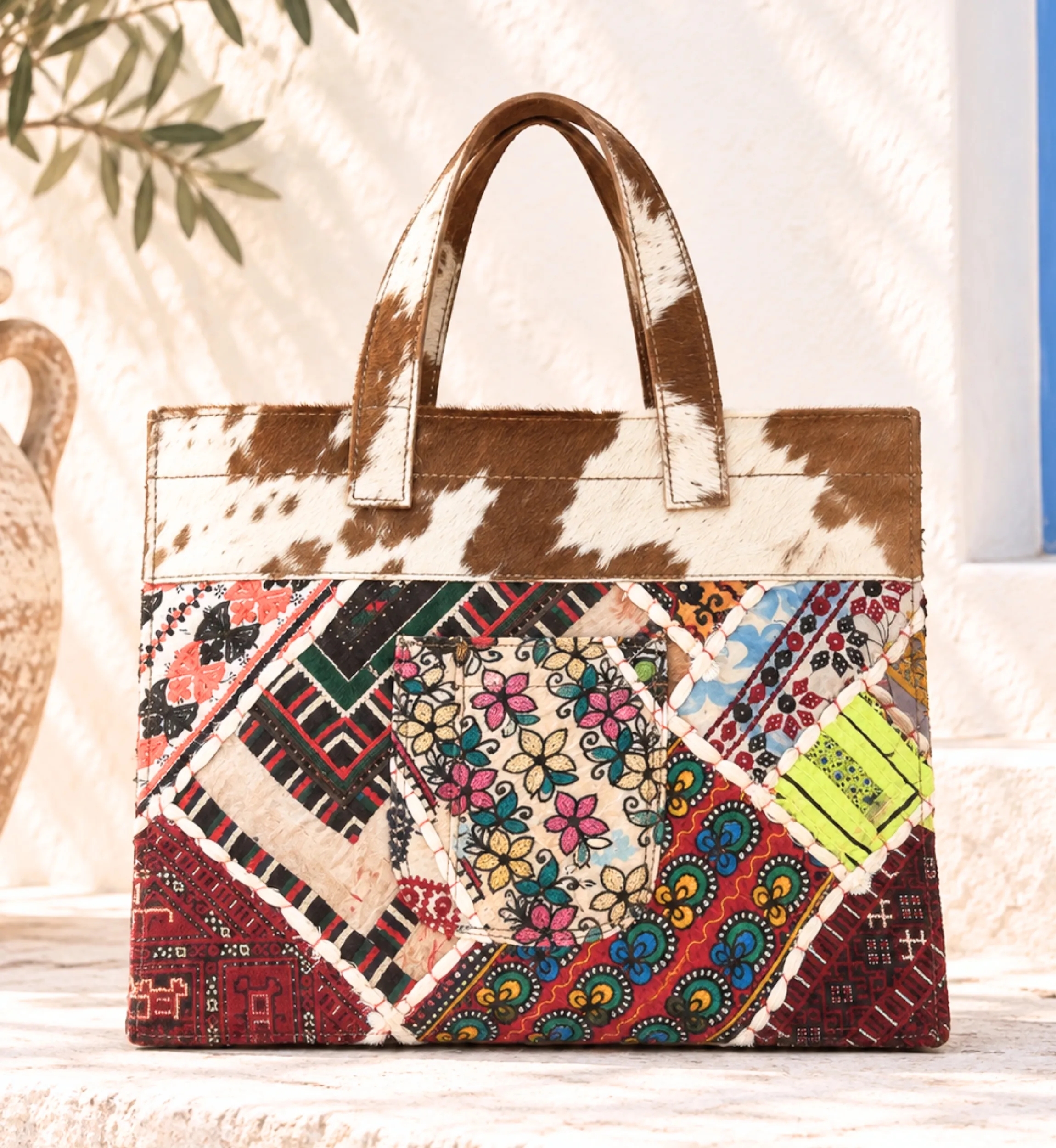 Sac Patchwork Cuir | Sac Bohème Chic | Miss June Paris