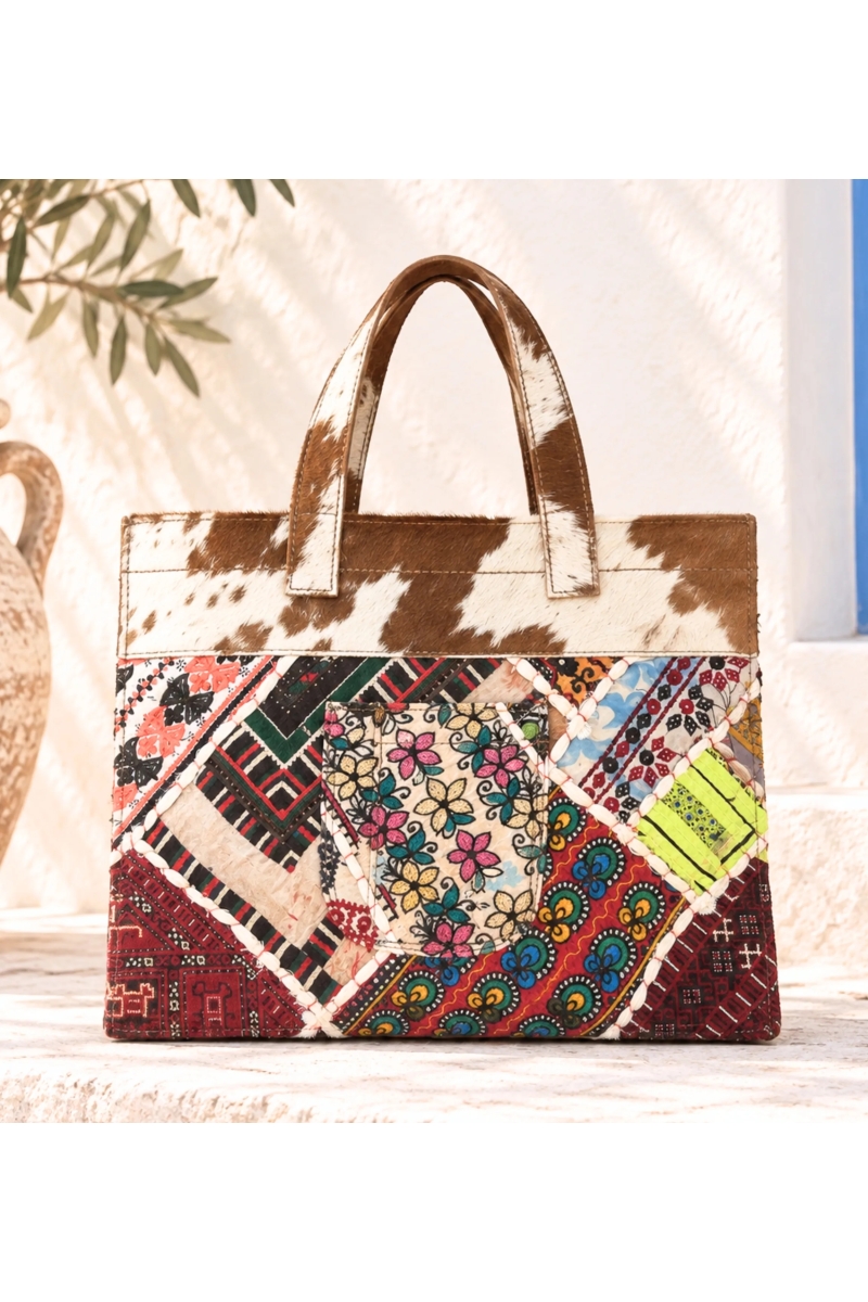 Patchwork Leather Bag | Boho Bag | Miss June Paris