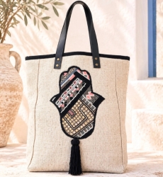 Capazo bordado Gypsy con mano de Fátima | Miss June Paris