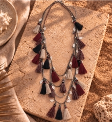 Collar largo Bohemianna con borlas | Miss June Paris