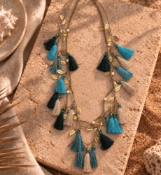 Collar largo Bohemianna con borlas | Miss June Paris