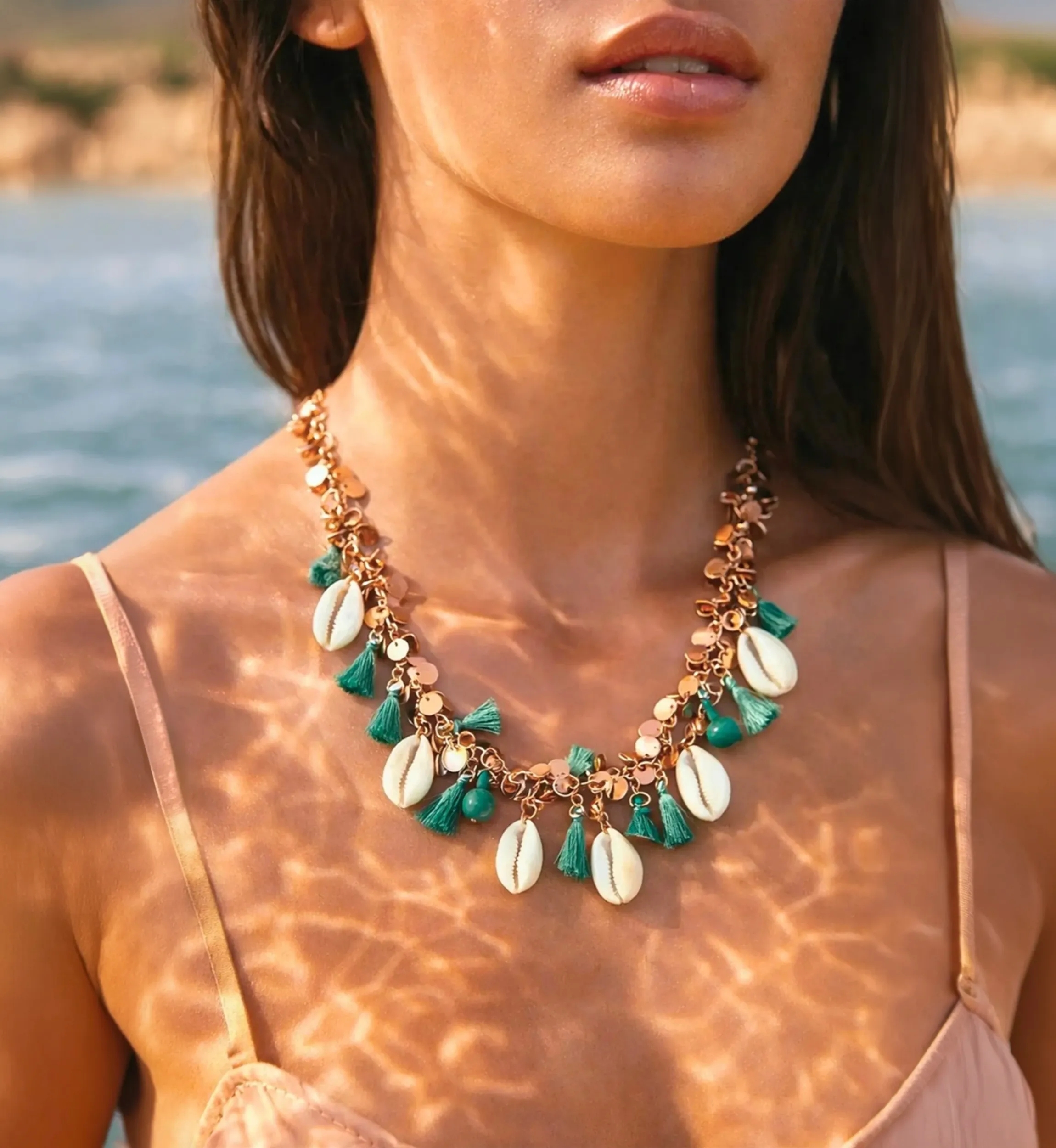 Miley Necklace | Bohemian Shell Necklace | Miss June