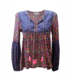 Blusa BUBBLES – Manga larga – Voile de algodón – Bohemia – Miss June Paris – 4