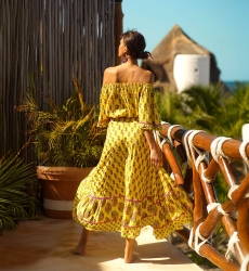 Flamenco Off-Shoulder Top – Floral – Boho Style – Miss June Paris – 3