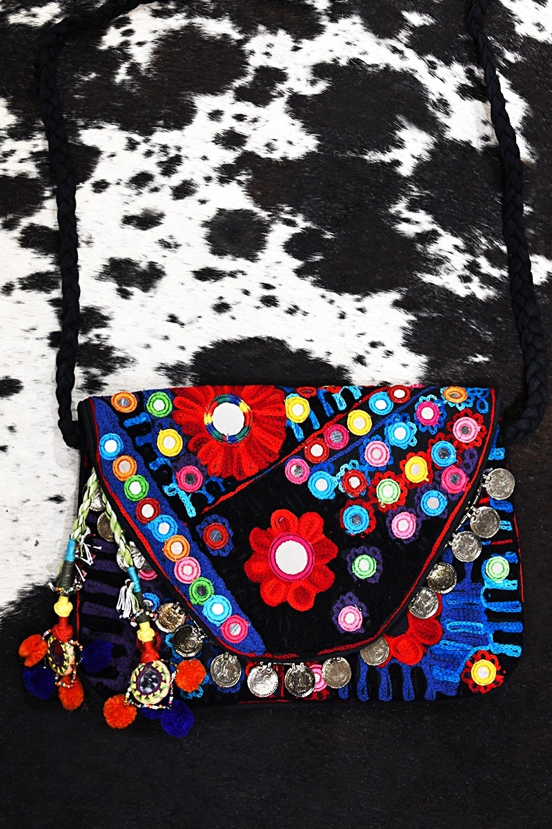 Fancy bohemian bag BLACK MIRROR - Miss June