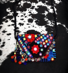 Fancy bohemian bag BLACK MIRROR - Miss June