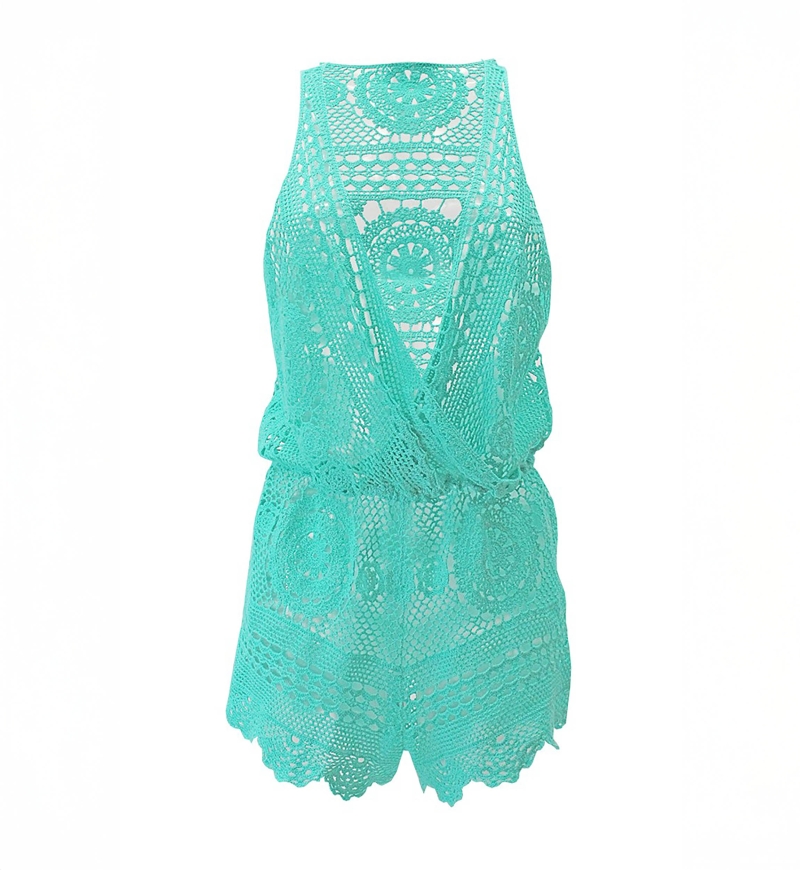 Crochet Rompers 100% Cotton Bohemian ANNA - Miss June Paris - 5