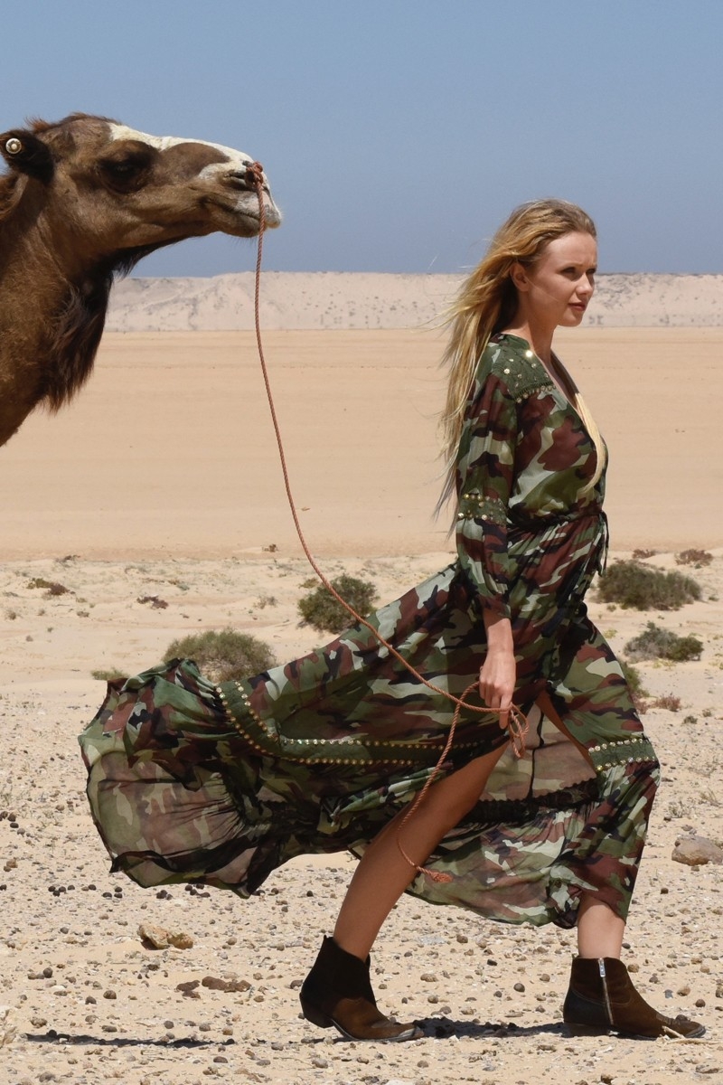 Miss June Paris, Vestido Largo Sahara